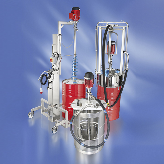 Drum emptying systems